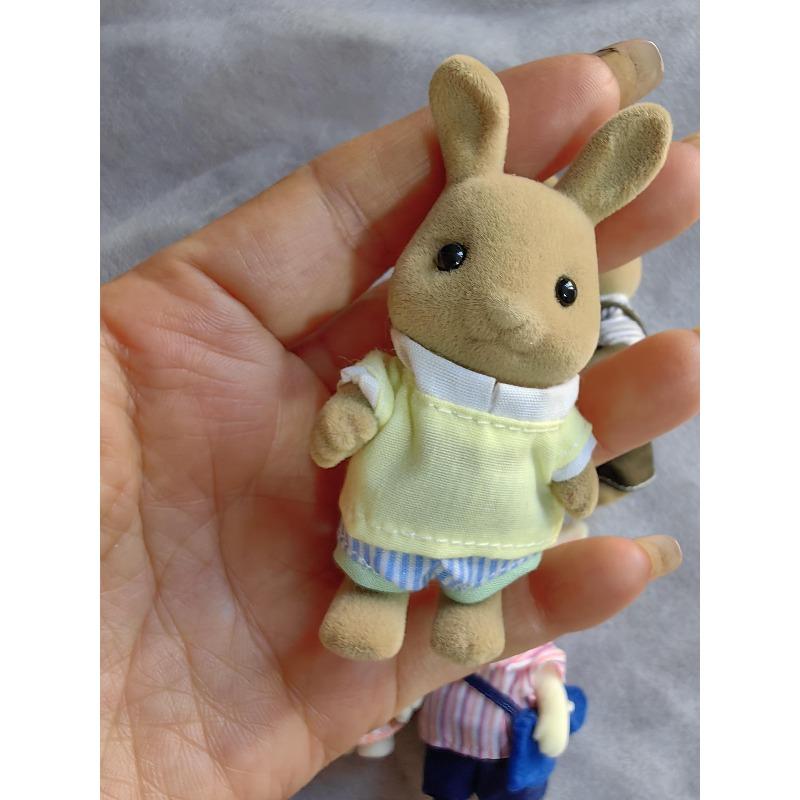 Original Forest Animal Family 1:12 Mini Dollhouse Furniture Rabbit Bear Dog Cat Pets Figure Toy Dolls Kids Gift