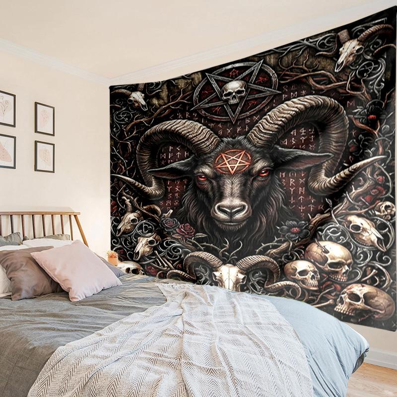 Dark Ritual Symbols Tapestry Room Decoration Wall Hanging for Living Room Bedroom, Dormitory, Birthday and Christmas Gifts