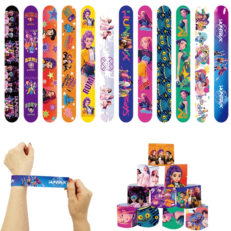 KPOP Demon Hunters Celebration Favors Tableware Collection Birth Date Celebration Balloons Board Banner Decor Girls Infant Shower Xmas Supplies