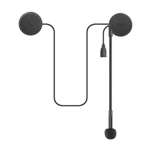 

[0.9cm Ultra-thin] Motorcycle intercom, motorcycle helmet speaker, Bluetooth 5.0, slim, automatic answering, IP65 waterproof, hands-free calling,