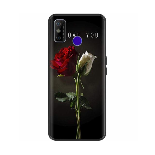 Pentru Tecno Spark 6 Go Husă pentru telefon Husa din silicon moale de desene animate pentru Tecno Spark 6 Go Spark6 Go Negru Tpu Bara de protecție drăguță de desene animate