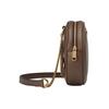 Gucci Ophidia Pasek z Logo Płótno i Skóra Okrągła Torba Plecak Mini Plecak Damski Hebanowy Brąz 598661-96IWG-8745