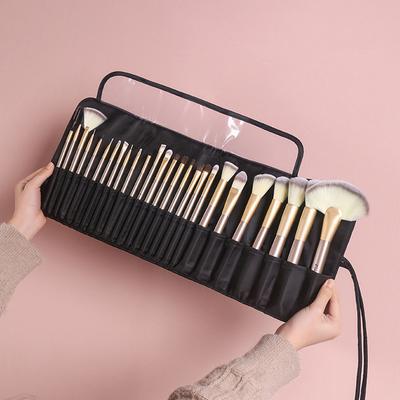 Etui do przechowywania pędzli do makijażu ze składaną konstrukcją, przenośny i wodoodporny organizer podróżny