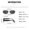 2PCS  Girl Retro Cat Eye Sunglasses Women High-end Metal Travel Sunglasses Square Face Makes Her Look Thin