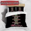3pcs Duvet Cover Set (1*Duvet Cover + 2*Pillowcase, Without Core), Custom Name Alpha Kappa Alpha Pattern Bedding Set, Home Bedroom Decor Gift