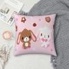 Cute Sugarbunnies Square Pillow Cases Sugar Rabbit Cushion Covers Awesome Decor Pillowcover for Car 45*45cm