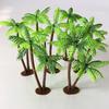 Tree Palm Trees Mini Decor Landscape Artificial Model Miniature Bonsai Tank Fish Scenery Decoration Aquarium Cake Topper Plant