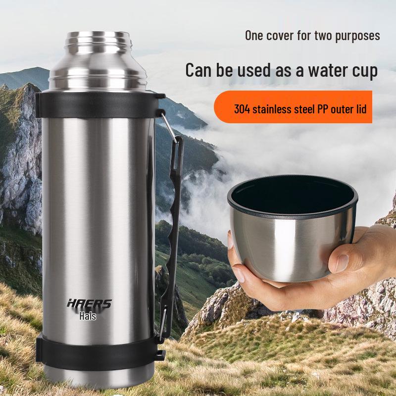 Haers Outdoor 1200ml Edelstahl Isolierter Reisekessel & Becher