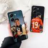 King Football No 19 Soccer No19 Phone Case for Apple iPhone 12 13 Mini XS 11 Pro Max 7 8 Plus + XR 8+ X SE 2020 SE3 Cover Casing