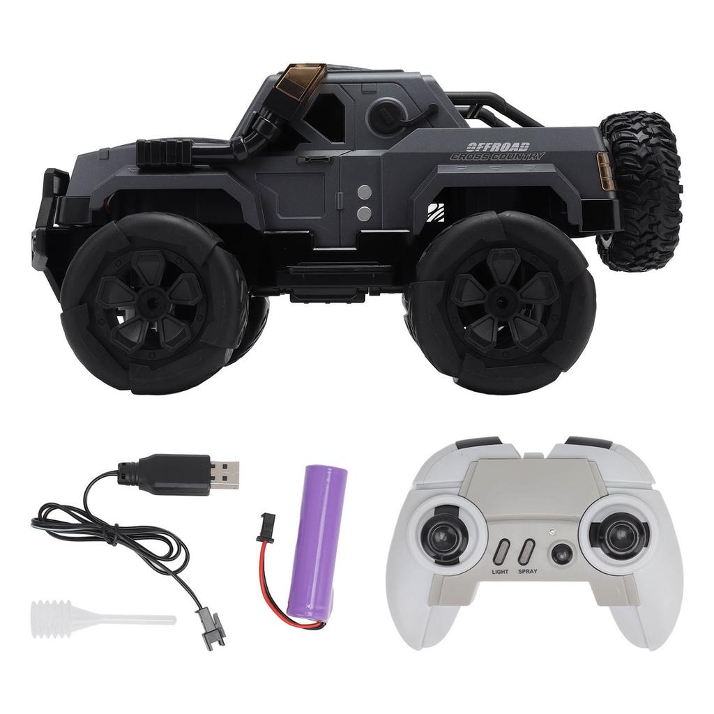 116 RC Car 2.4GHz Remote Control Climbing Car With Spray and Light Off Road Trucks Toys For Kids