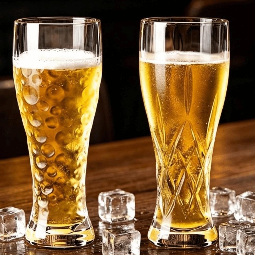 Thickened Glass Beer Mug 300/560ml Ice Coffee Cup Creative Juice Glass Restaurant