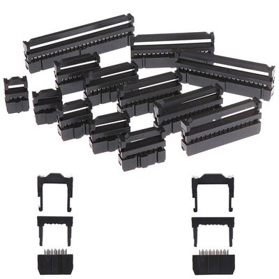 10Pcs 6/8/10/12/14-50Pin Idc Socket Plug Ribbon Cable Connector 2.54Mm Pitch