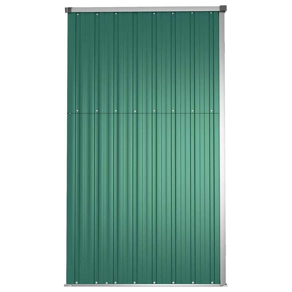 Vidaxl Szopa Ogrodowa, Zielona, 225X89X161 Cm, Stal Galwanizowana