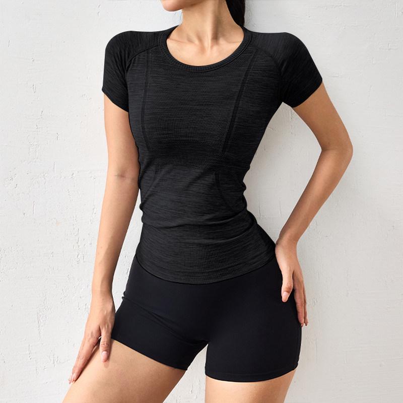 Women's European & American Seamless Quick Dry Running & Yoga Top