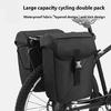 Weatherproofed Cycling Panniers Bag With Carbon Texture Multiple Pocket Organization for Outdoor Exploration