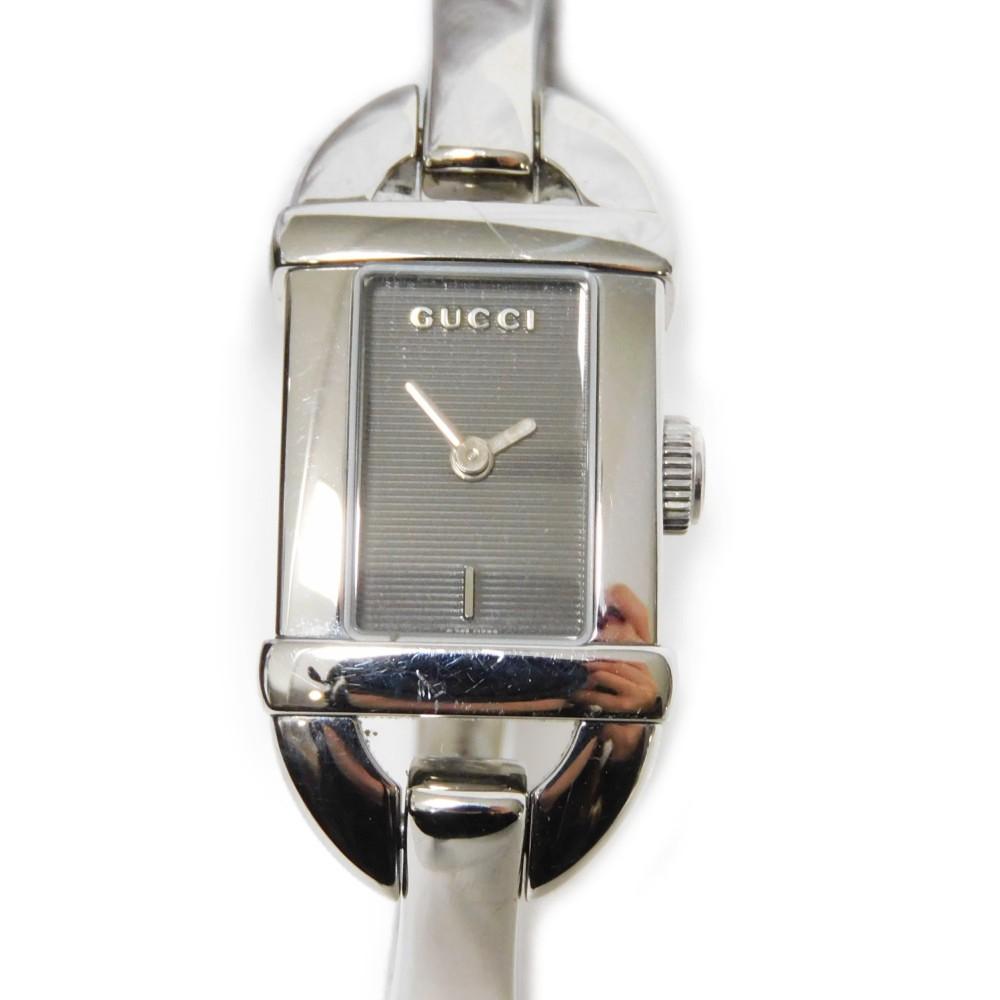 Used 9539 Bangle Watch 6800L 7975 Black Dial Quartz Stainless Steel Women's from Japan AUTHENTIC