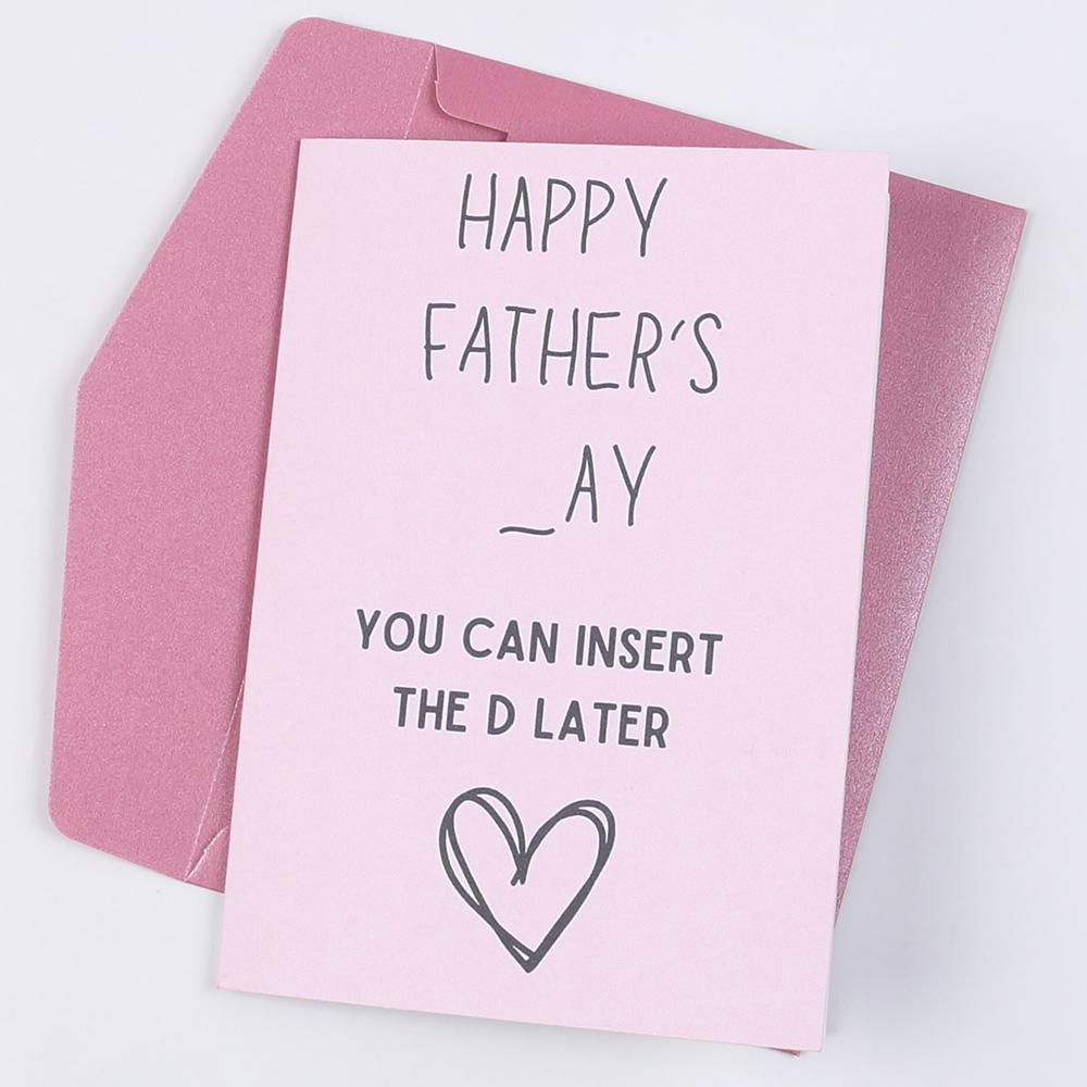 Funny Happy Father's Day Cards You Can Insert The D Later Humorous Cards for Husband Father Man Him