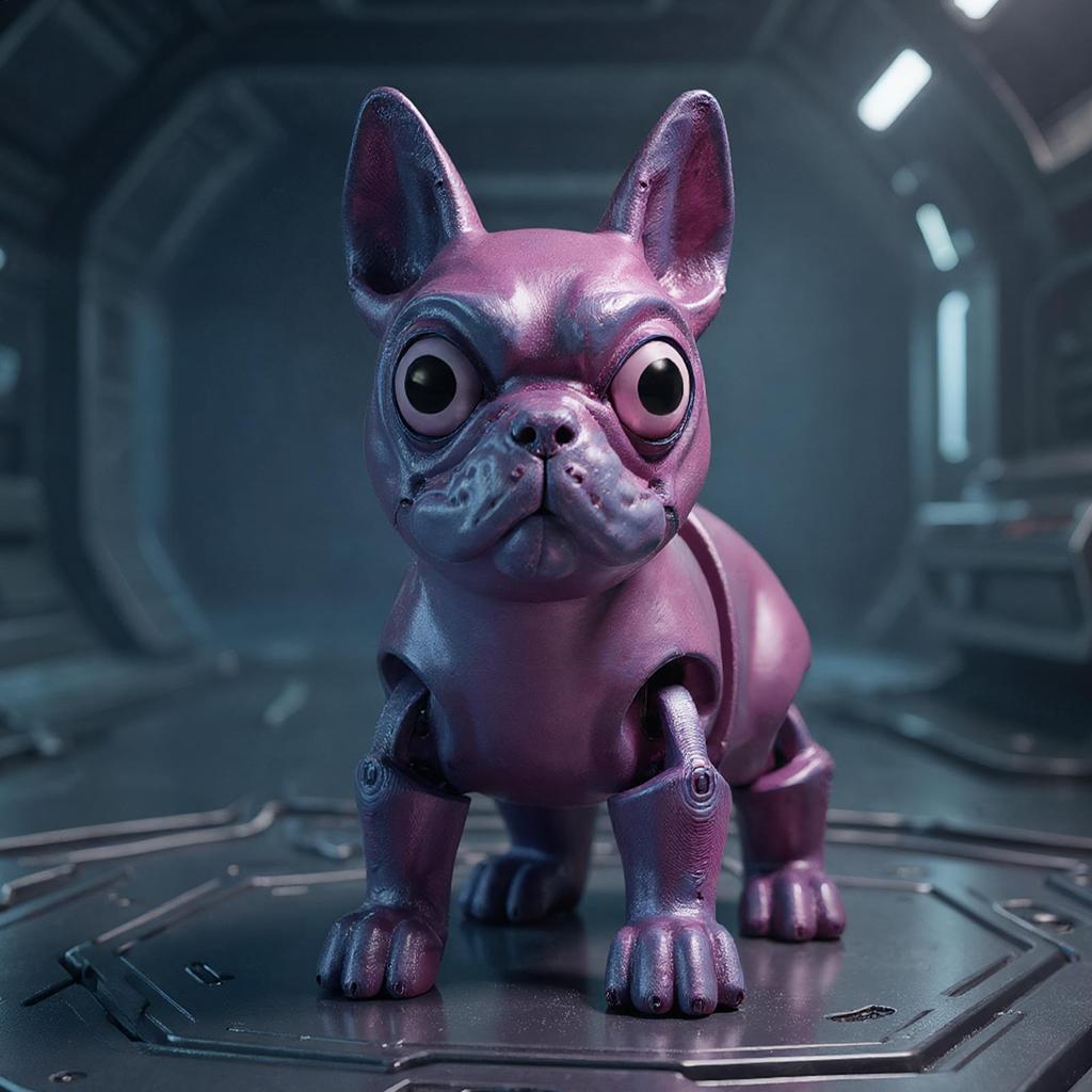 3D Printed Bulldog Fidget Flexible Bulldog Articulated Toy Animal Figurine For Party Adults Christmas Room Showcase Desk Decor