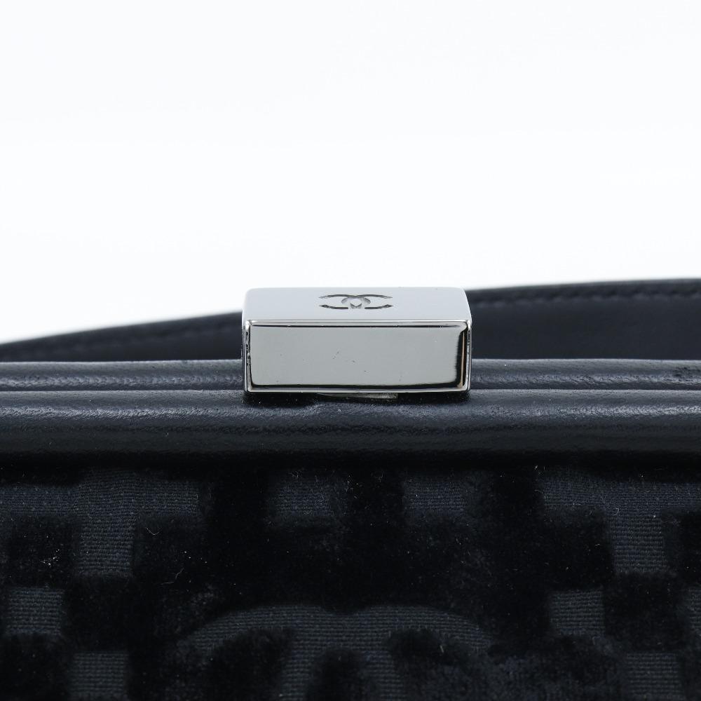 Chanel ChainShoulder Shoulder Bag A33096 COCO Mark Gamaguchi 2WAY Black Velor Women Used