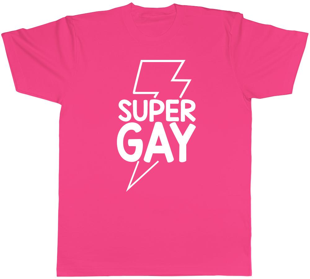 Funny Super Gay Unisexs TShirt LGBTQ Pride Love Coming Out Identity Tee
