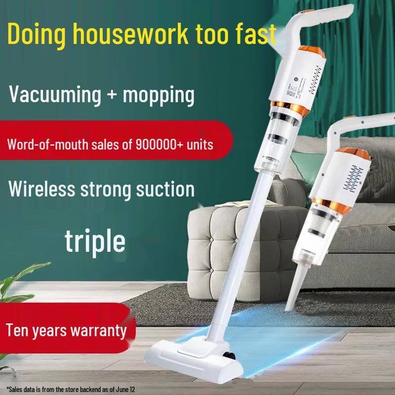 Smart Dual-Use Wireless Vacuum Cleaner and Mop for Home and Car