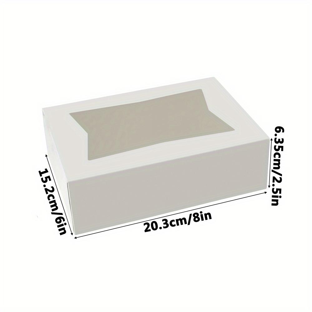 14pcs Bakery Boxes with Windows Dessert Box Cookie Boxes Small Treat Box Mini Cake Boxes for Dessert Macarons Chocolates Pastry and Baked Goods Boxes