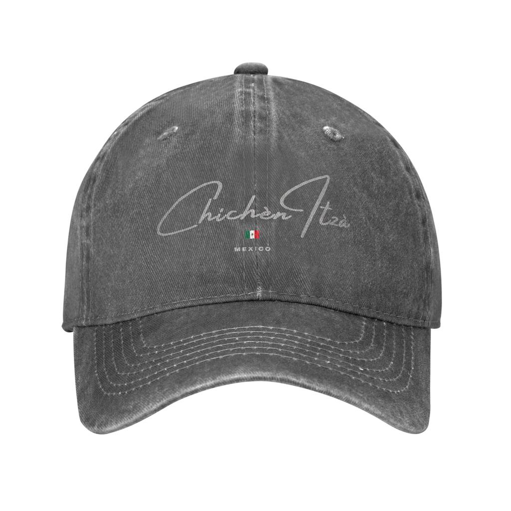 Mexico Chichen Itza Mexique Baseball Cap Casual Distressed Denim Tourist Travel Sun Cap Unisex Outdoor Activities Gift Hats Cap