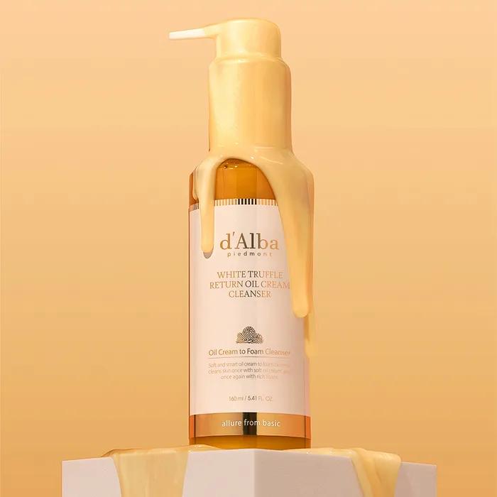 d'Alba White Truffle Return Oil Cream Cleanser 160ml (with flip cap)