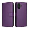 For iPhone 16 Plus Case RFID Blocking 3 Card Slots PU Leather Phone Cover with Wrist Strap