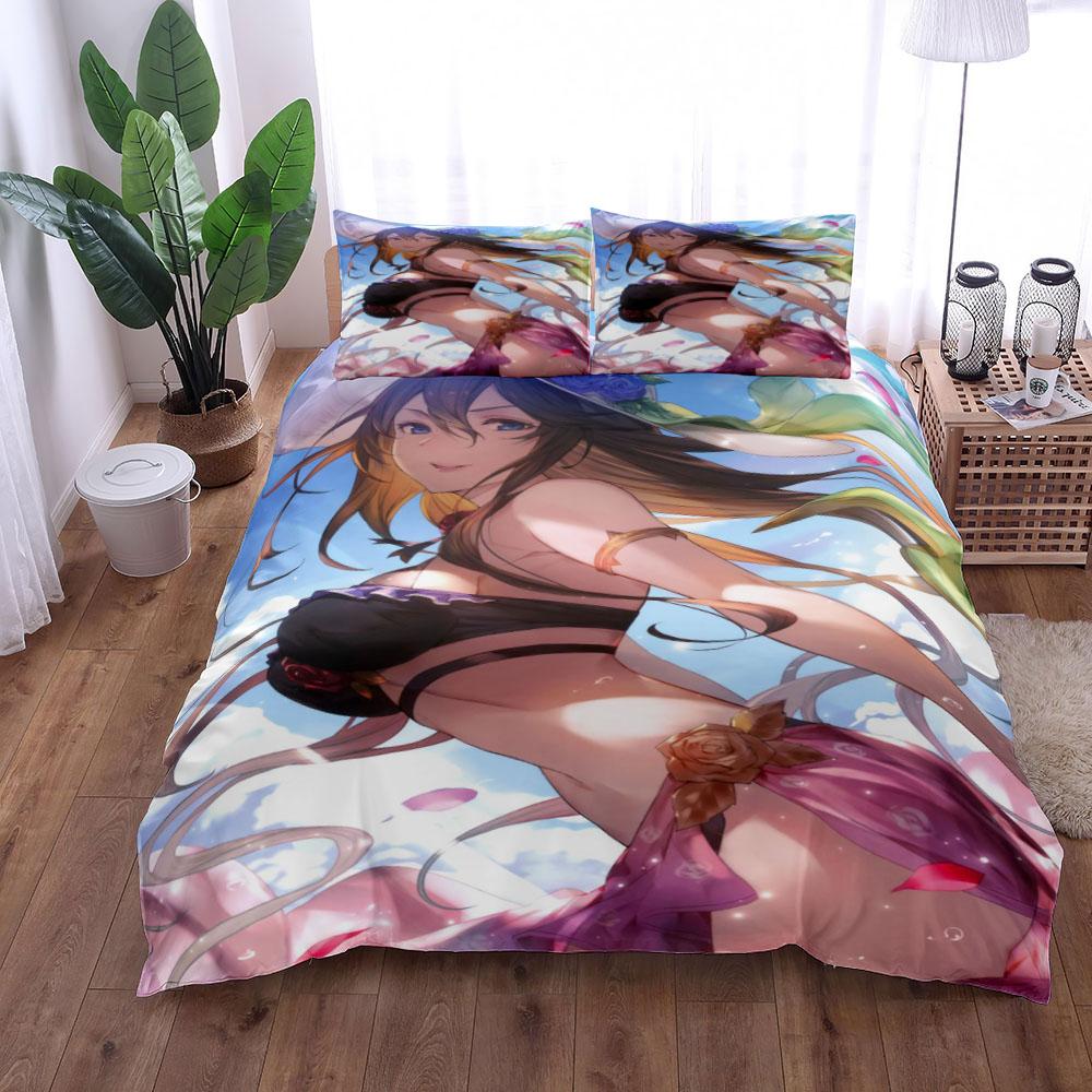 Azur Lane Duvet Cover Set King Queen Double Full Twin Single Size Bed Linen Set