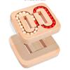 Interactive Wood Bead Puzzle Toy for Kids and Adult with Rotating Beans to Boost Cognitive Ability Fun Family Activity