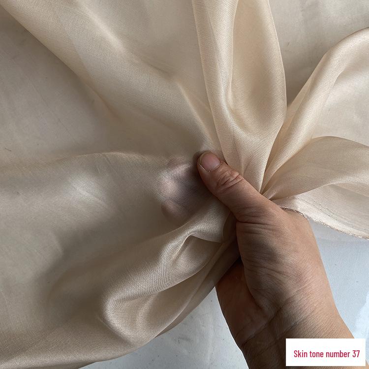 6mm Real Mulberry Silk Chiffon Fabric, 140cm Wide - Sheer and Lightweight for Scarves, Dresses, and Gowns. Retro Style.