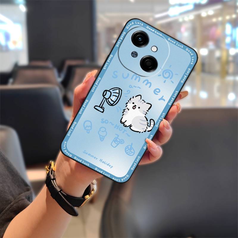 Silicone Dirt-resistant Phone Case For Tecno POP9 4G/Spark GO 1/KL4 Cartoon Phone Pouch Shockproof Back Cover TPU Cute