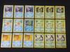 1999 Pokemon Cards English Version Shadowless Set 18-Card
