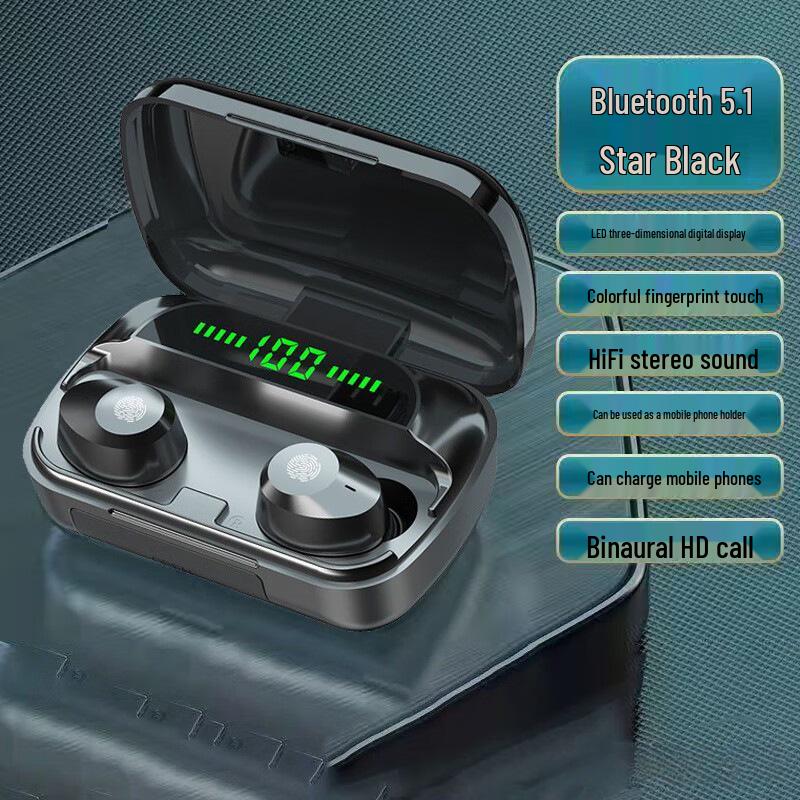 Dual-Ear Mini In-Ear Wireless Bluetooth Sports Earbuds with Ultra-Long Battery Life for iOS & Android M5