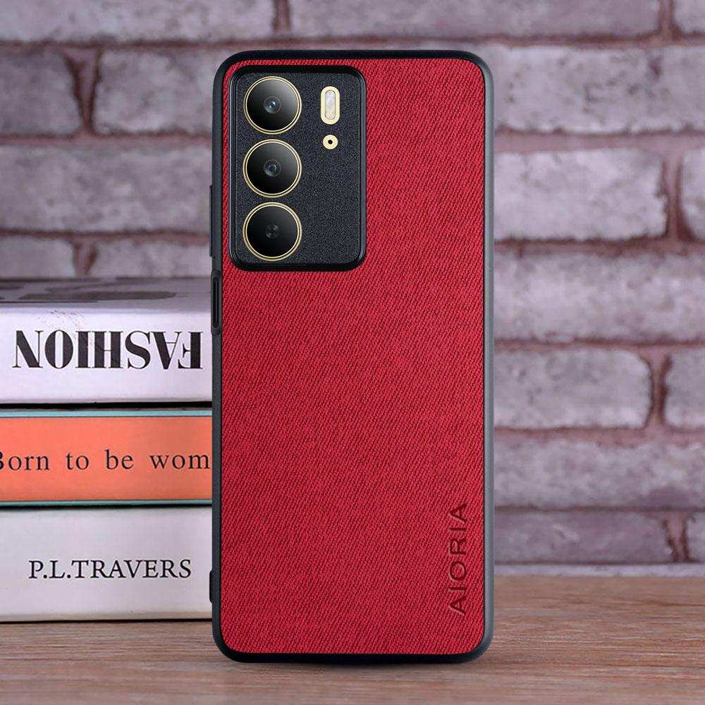 Case for Realme  C85 C75 4G 5G funda Soft TPU Master Hard Textile Leather Fashion Phone Cover Coqua for realme C75 Case capa