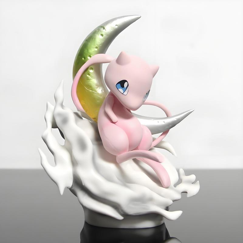 Cartoon 14Cm Pokemon Anime Action Figure Mewtwo Moon Scene Gk Statue Collection Doll Desktop Decor Model Toy For Kids Xmas Gifts