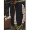 Outdoor Sports Fleece-Lined Thickened Warm Fleece Vest for Men, Winter Stand-Collar Sleeveless Jacket, Foreign Trade Men's Vest Coat