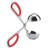 304 Stainless Steel NOn Sticky Meatballs Rice Balls Clip Maker Mold Kitchen Tool (Red)