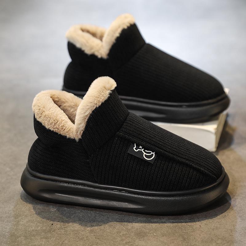 

New winter cotton shoes piled and thickened sports cotton shoes to keep warm 38-39 чёрный