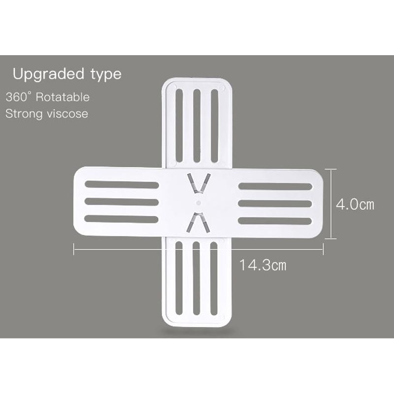 360 Degree Rotation Sockets Wall Holders Charging Socket Shelf Wall-mounted Seamless Power Strip Holders Sticker Holder Fixer