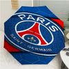 Paris Saint Germain FC Logo Print Automatic Umbrella, 8 Rib Iron Frame, Plastic Handle, Suitable for Outdoor Travel &Daily , Ideal Gift