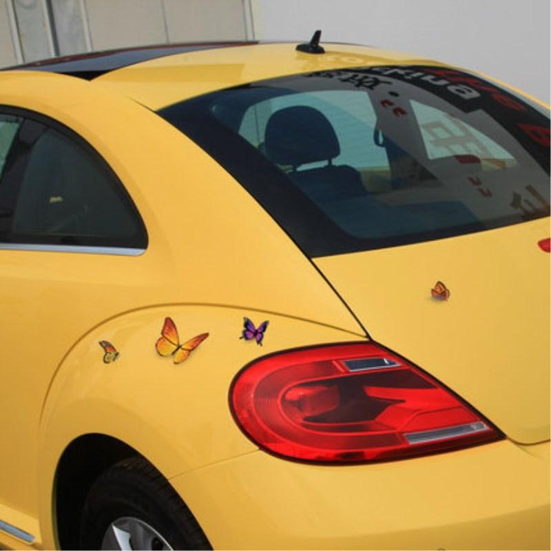3D Car Stickers Beautiful Butterfly Personality Creative Waterproof DIY Decals Removable Automobiles Motorcycle Car Accessories