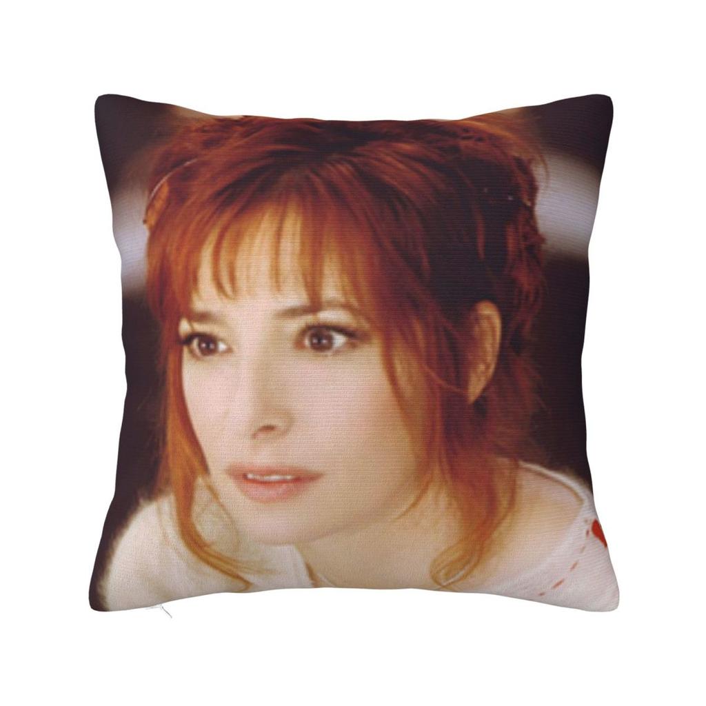 Mylene Farmer French Singer Pillowcase Cushion Comfort Throw Pillow Sofa Decorative Cushions Used for Home Bedroom Living Room