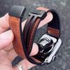 Leather+Silicone Strap For Apple Watch Band 46mm 49mm 44mm 45mm 42mm 40mm 41mm Bracelet Correa IWatch Series 11 10 9 SE Ultra 2
