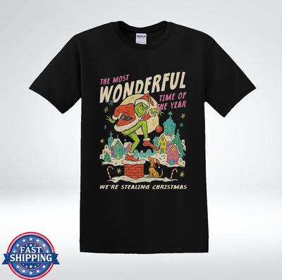 Die wunderbarste Zeit, in der wir Weihnachten stehlen Vintage Grafik T-Shirt