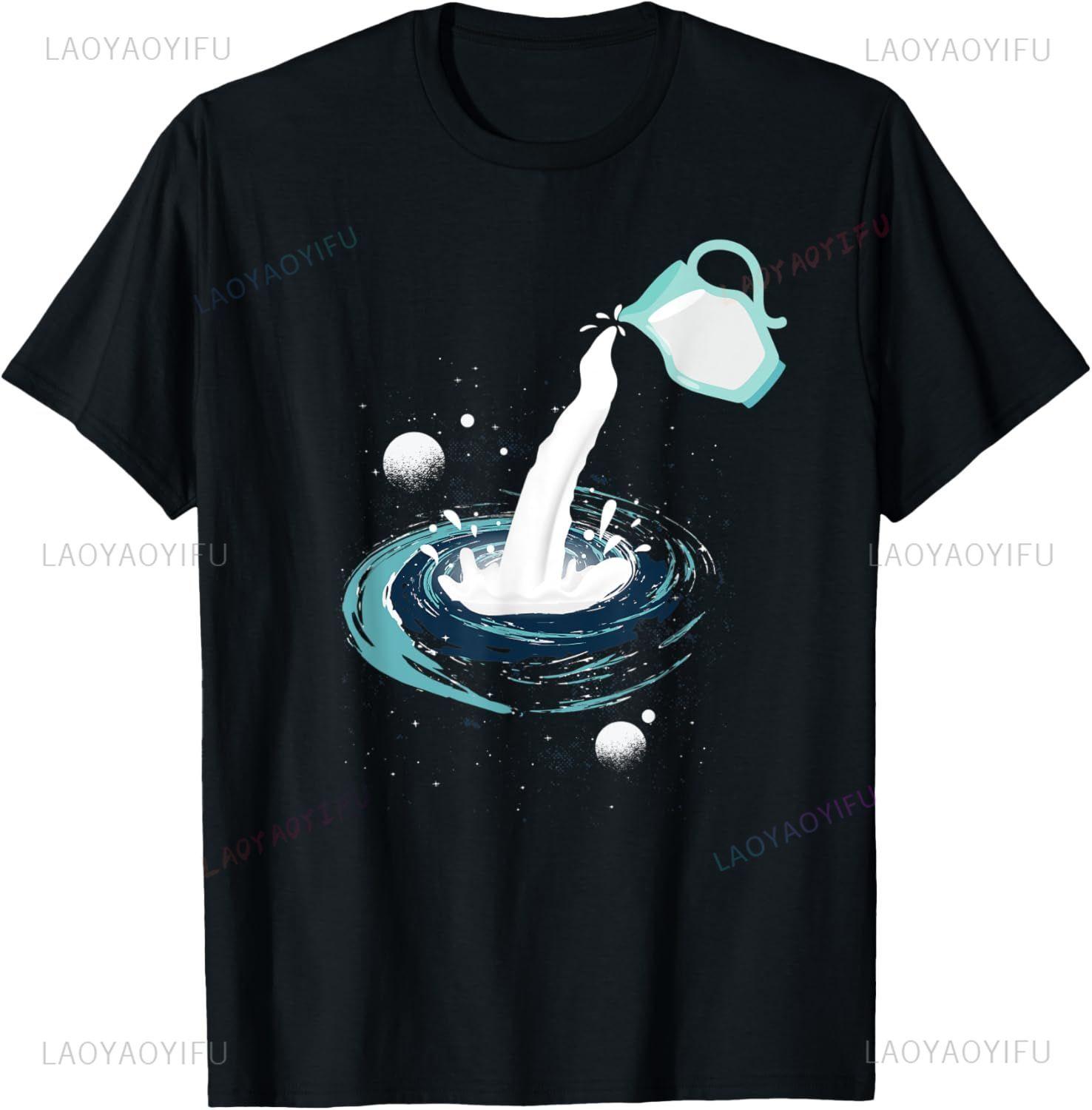 

Funny You Are Here Galaxy Astronomy Milky Way Space Sci-Fi T-Shirt Men Clothing Graphic T Shirts Streetwear Harajuku 4XL