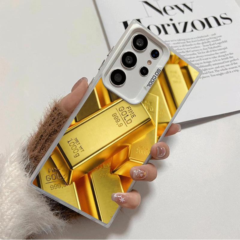 

Fine Gold Pattern Printing Soft Phone Case for Samsung Galaxy S24 S25 FE S26 Edge S23 Ultra S22 Plus S21 + Shockproof Cover Back Samsung S23