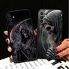 Death Grim Reaper Skull Scythe Soft Phone Case for Samsung A17 A37 A57 A16 A26 A36 A56 A15 A25 A35 A55 A14 A24 A34 A54 A13 A23 A