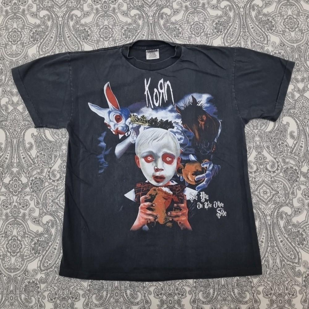 Vintage KORN Band T-shirt See You Other Side Tour USA New Metal Merch Y2k